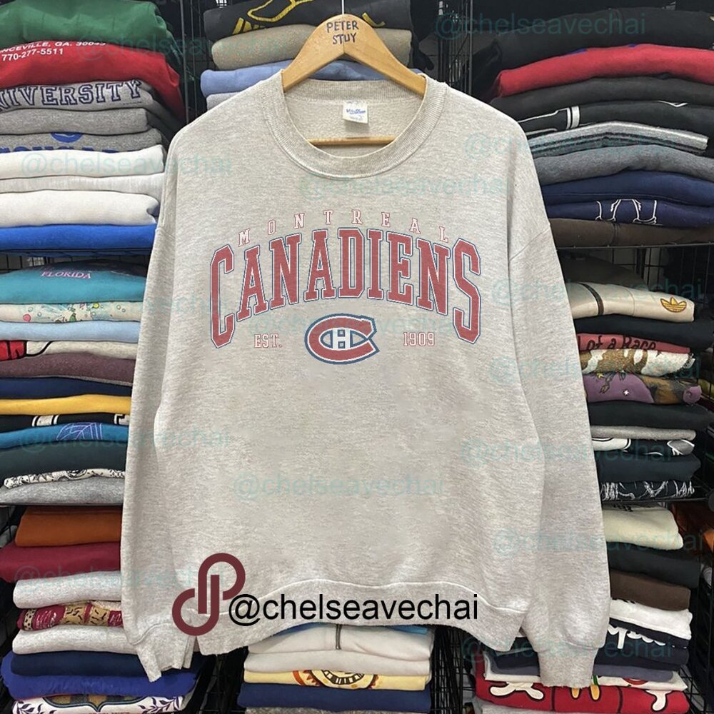 Vintage Montreal Canadiens Sweatshirt, Retro NHL Canadiens Hockey Unisex Shirt